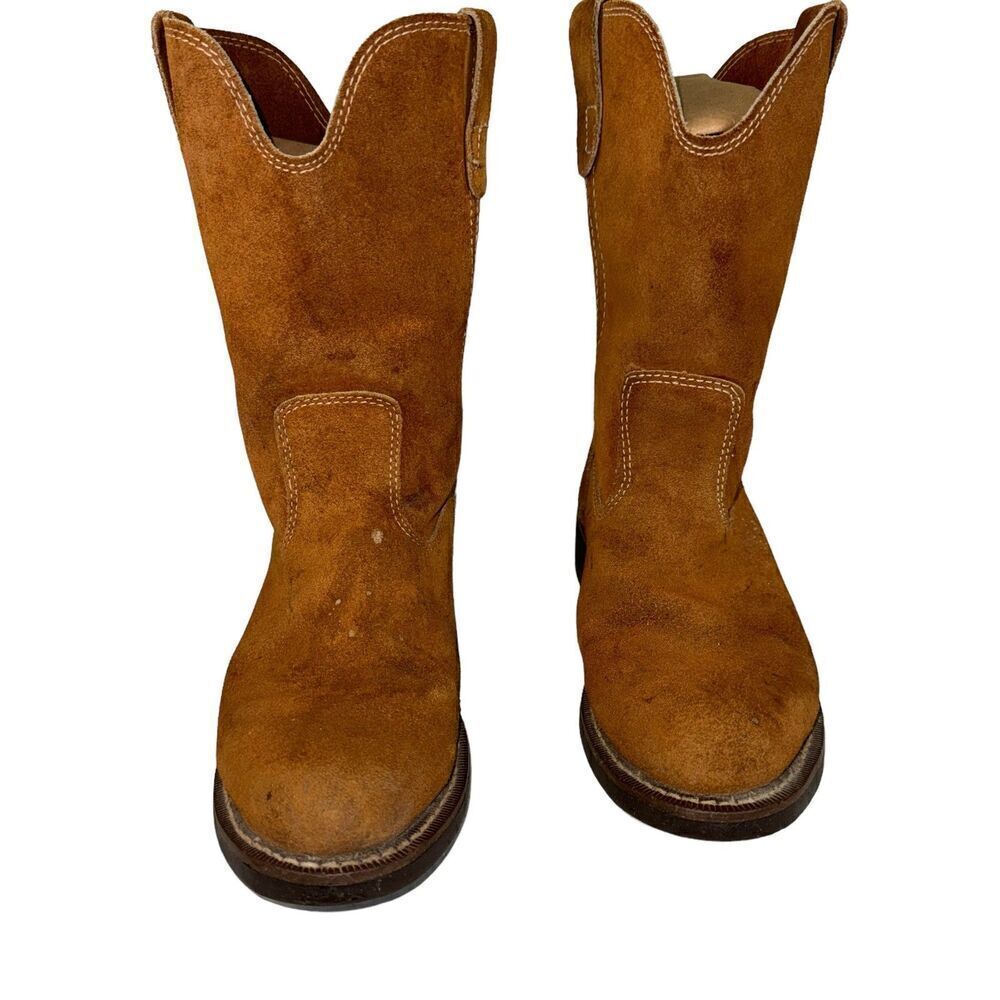 Honchos Boots Brown Suede Leather Boots Men's Size 6.5 Soft Boots Oil Resistant